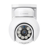 4K 8MP UHD PoE Security Outdoor PT IP Camera - Pan & Tilt, Smart Vehicle Detection, Two-way Audio, Up to 256G TF card storage, Support Onvif, work with SANNCE N98PBD/N96PBK